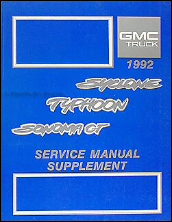 1992 gmc typhoon and sonoma - 1992,