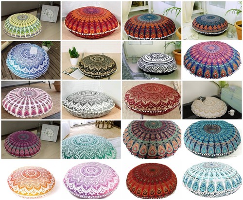 Boho cushions round - boho, 32"