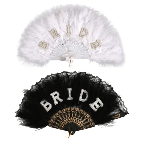 Delicate bridal handheld fan - bridal,