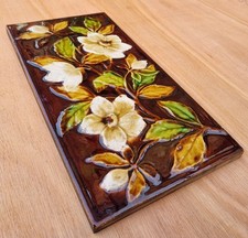 Original Victorian English Tile.embossed 12x6 Inches In Excellent Condition.