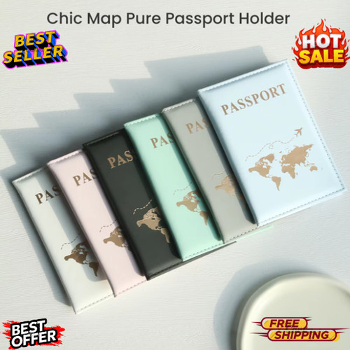 Leather passport holder - pu,