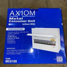 Axiom Metal Consumer Unit 10