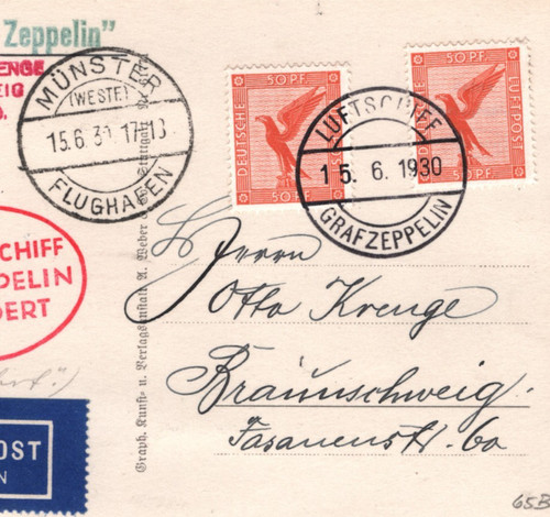 Graf zeppelin air mail - air, bord