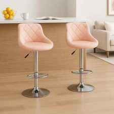 3X Bar Stools PU Leather Swivel Gas Lift Chair Kitchen Breakfast Pub Black,Grey
