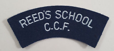 Reeds School Combined Cadet Force Cloth Shoulder Title. British Army