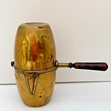 Antique Brass Army Coffee Urn Maker Tilt Flip Over Vacuum Coffee Percolator