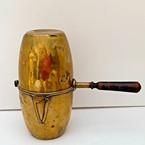Antique brass army coffee urn - coffee,