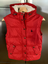 JACK WILLS Sherpa Gilet Red