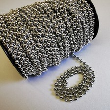 BALL CHAIN 6mm INDUSTRIAL STRENGTH (301 STAINLESS STEEL) (Per 2 Meter) 
