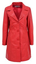 Womens Real Leather 3/4 Length