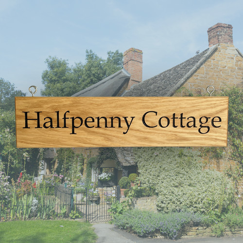 Personalised house name plaque - house,