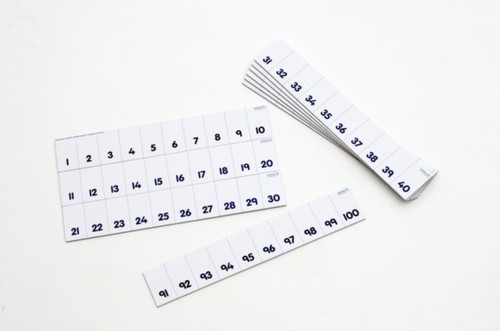 Numicon card 100 - card, 1-100