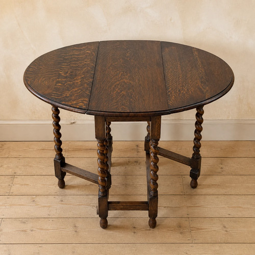 Oak barley twist gateleg - oak,