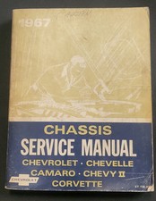1967 Chevrolet Chevelle Camaro Corvette, Original Factory Service Manual USA 
