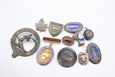 Sterling Silver & Silver Plated Pin Lapel Badges Nursing Military Etc