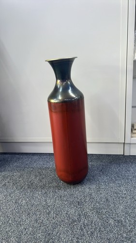 Metal floor vase featuring - vase, a