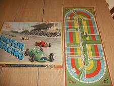 2 VINTAGE BOARD GAMES , HORSE RACING AND MOTOR RACING, HARLESDEN SERIES
