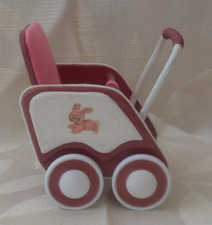 vintage style dolls buggy 4 inches tall/artist made pushchair