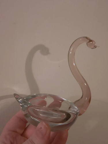 Murano glass mid century - glass, swan