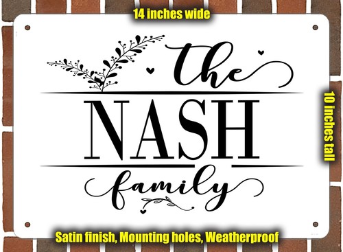 Nash family decorative metal - nash,