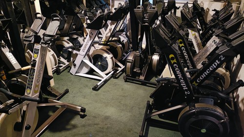 Serviced black concept rower - black, 2