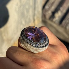 Men's Large Moissanite Quartz
