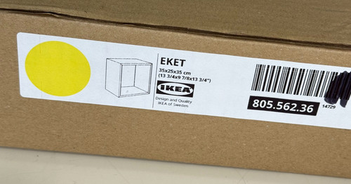 Ikea eket cabinet pale yellow - ikea,