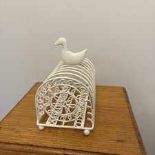 White Duck Metal Toast letter