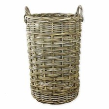 Grey Buff Rattan Round Wicker