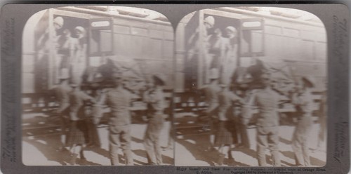 Stereoview card boer war - stereoview,