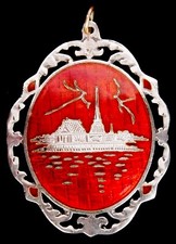 Vintage Sterling Silver Red