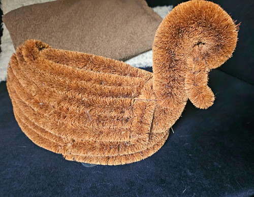 Brown swan boot - boot, animal