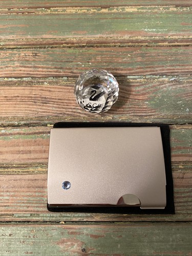 New swarovski business card - new,