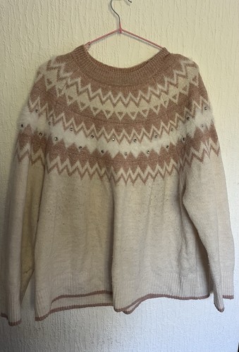 George cream fair isle - , knit