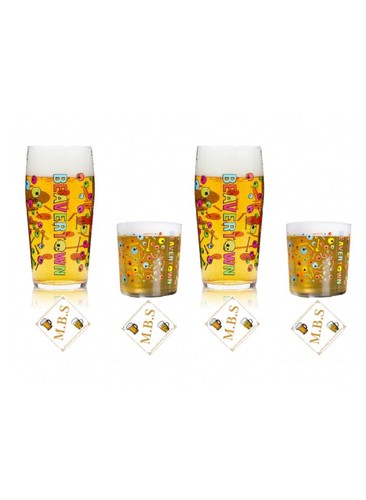 Beavertown pint glasses half - glasses,