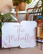 Wire family name sign |family