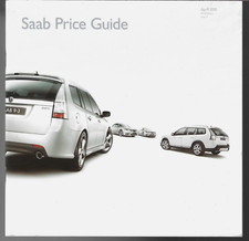 Saab 9-3 Specifications 2010 UK Market Brochure Saloon SportWagon Convertible X