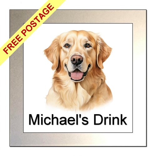 Personalised golden retriever - personalised,