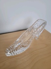 A Quality Crystal Glass Slipper Ornament in Perfect Condition
