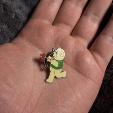 Vintage Rupert Bear Enamel Pin