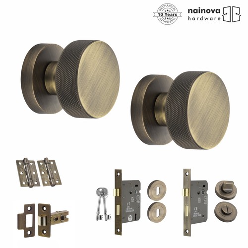 Knurled door mortice knob - door,