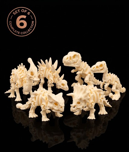 Set articulated dinosaur - articulated,