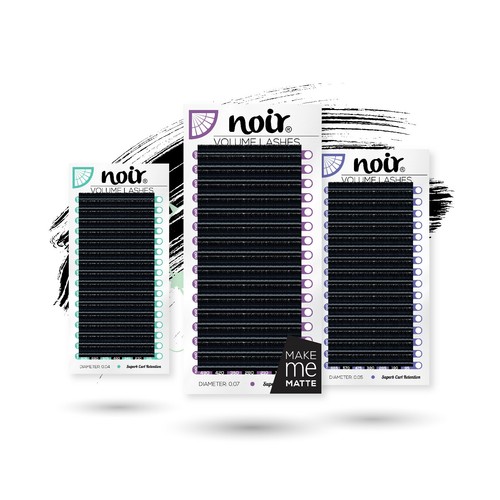 Russian volume lashes noir pro - lashes,