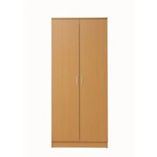 TAD | Beech Color Rio Costa 2 Doors Double Wardrobe Bedroom Furniture Storage
