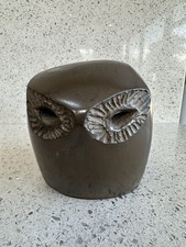 Rosemary Wren Handcast Resin Owl Sculpture Hallmark R.D. Wren pottery Rare Piece