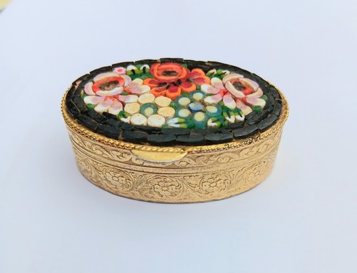 Vintage micro mosaic pill - mosaic,
