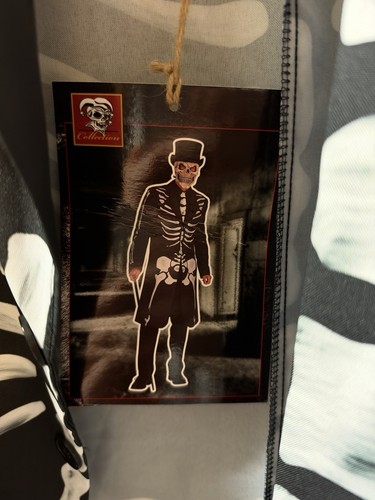 Mens skeleton jacket tie - skeleton,