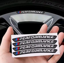 4x M PERFORMANCE BLACK BMW CAR