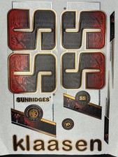 SS KLAASEN Cricket Bat 3D Embossed Stickers(replica)  With chrome Finish.