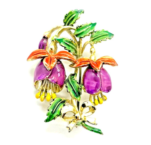 Vintage exquisite enamel - ,